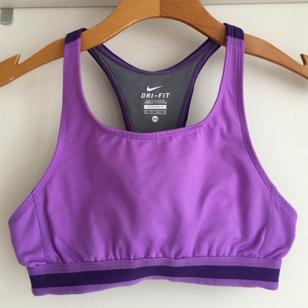 Purple Nike‎ dri-fit sports bra
